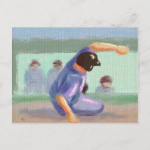 Baseball Slide Postcard