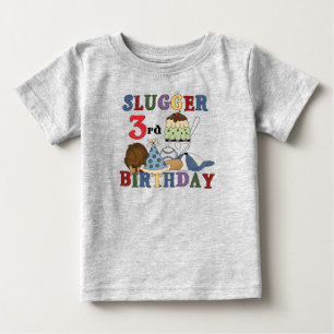 Baseball Slugger 3rd Birthday Tshirts