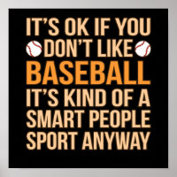 Baseball Smart People Sport Player Lover Coach Gra