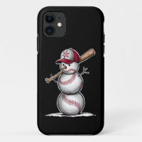 Baseball Snowman Balls Snow Christmas Xmas Gifts