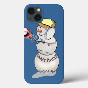 Baseball Snowman iPhone 13 Case