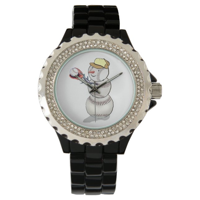 Baseball Snowman Watch (Front)