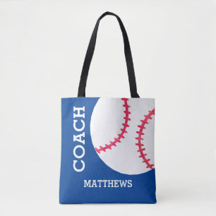 Baseball Softball Coach Personalised Sports Tote Bag