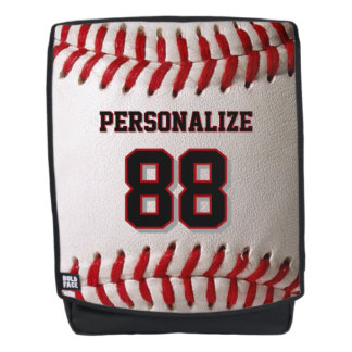 Baseball Softball Custom Name and Number Backpack