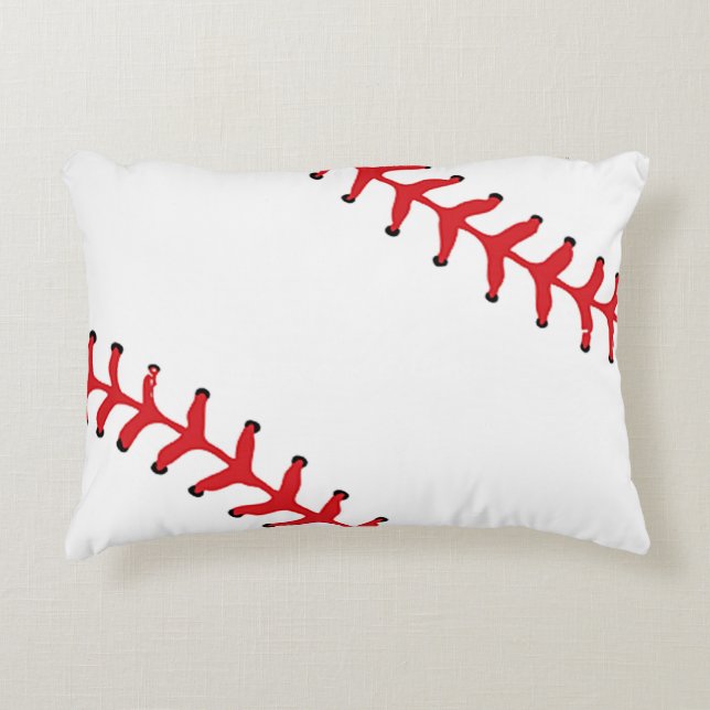 Baseball Softball Design Accent Pillow (Front)