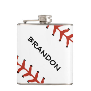 Baseball Softball Design Flask