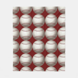 Baseball Softball Fleece Blanket Player Athlete