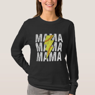 Baseball Softball Mom Life Game Day Mama Mothers D T-Shirt