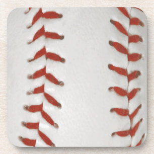 Baseball Softball Print Pattern Background Coaster