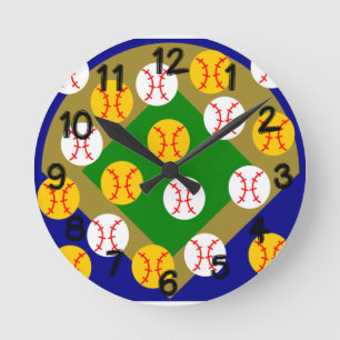 Baseball/Softball  Round Clock