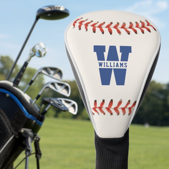 Baseball Softball Sport Name Initial Monogram Golf Head Cover (Baseball Softball Sport Name Initial Monogram Golf Head Cover)
