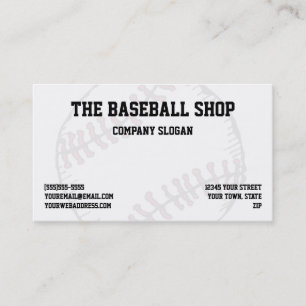 Baseball Softball Sports Theme Business Card
