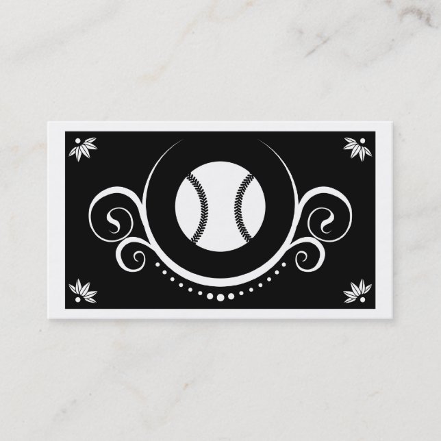 baseball sophistications business card (Front)
