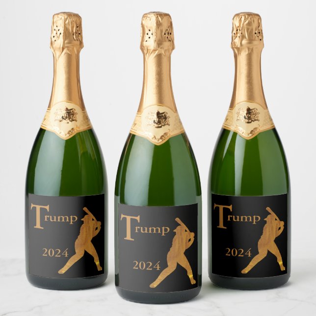 Baseball Sparkling Wine Label (Bottles)