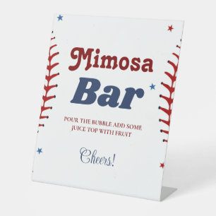 Baseball Sport Bachelorette Mimosa Bar  Sign