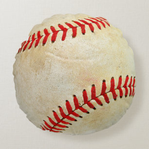 Baseball sport ball game play dirty old round cushion