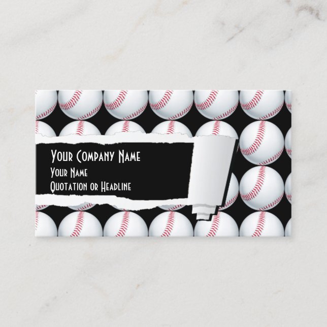 Baseball Sport Business Card (Front)