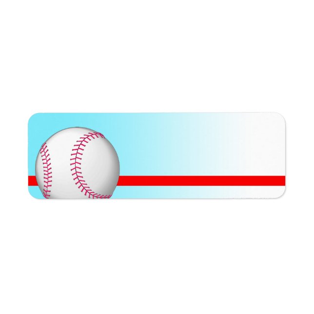 Baseball Sport Label (Front)