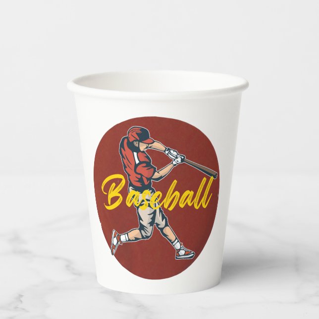 Baseball Sport Paper Cups (Front)