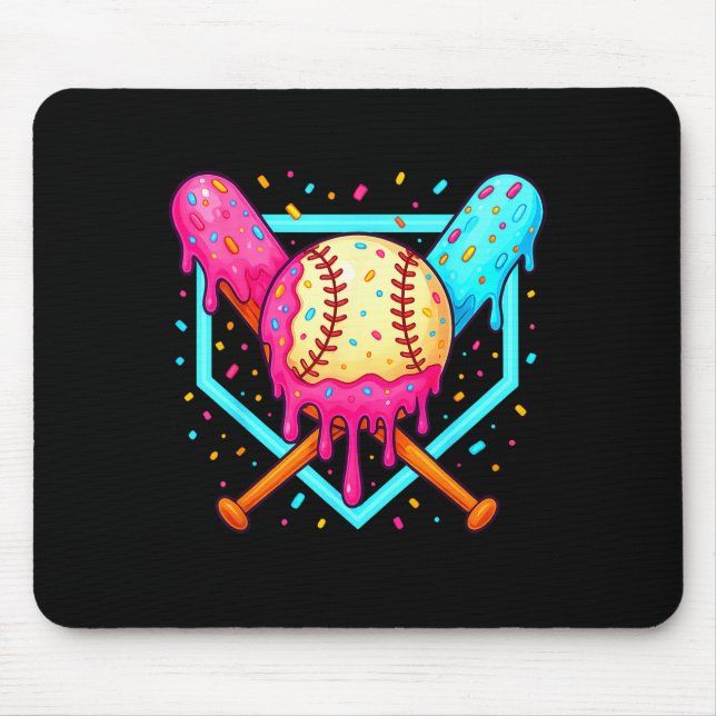 Baseball Sport Respect The Drip Boys Baseball _1  Mouse Mat (Front)