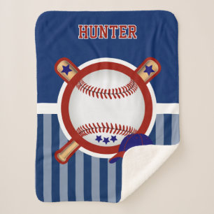 ⚾ Baseball Sport Sherpa Blanket