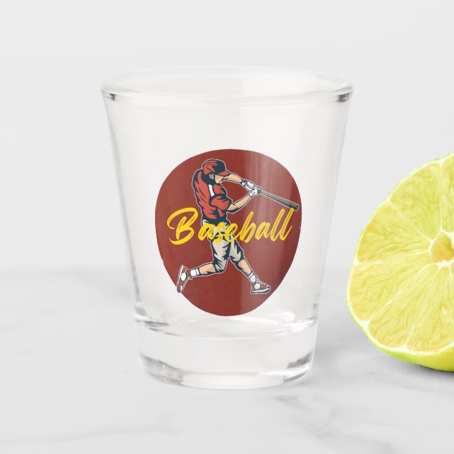 Baseball Sport Shot Glass (Front)