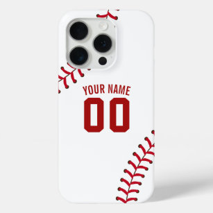 Baseball Sport Team Jersey Custom Name iPhone 15 Pro Case
