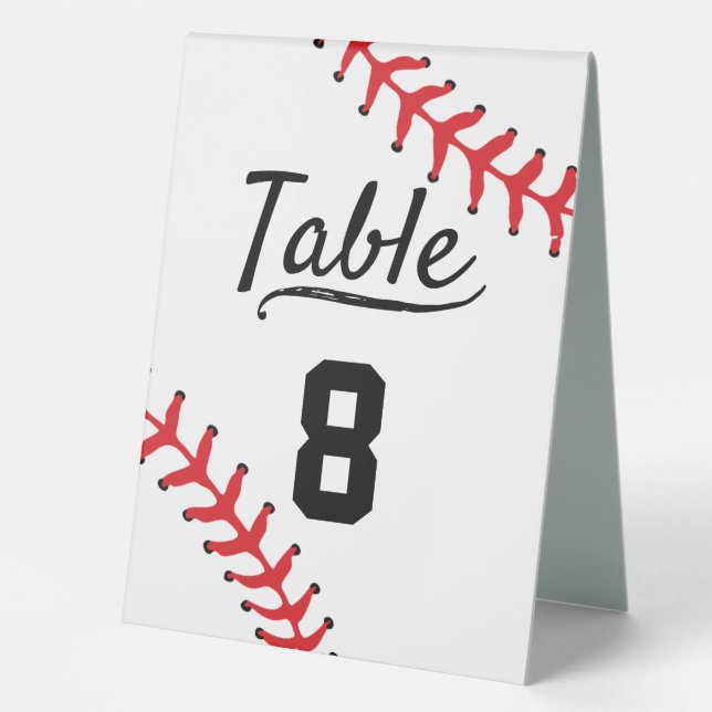 Baseball Sport Wedding Reception (Front)