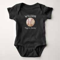Baseball Sports Ball Player in Training Newborn