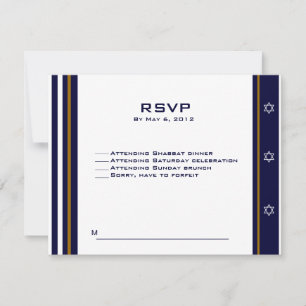 Baseball Sports Bar Mitzvah RSVP Custom Logo
