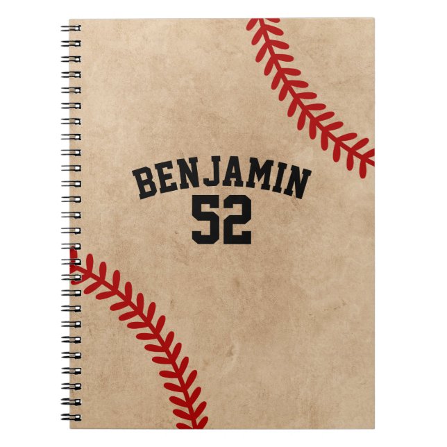 baseball sports Baseball coach Notebook (Front)