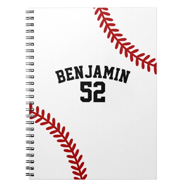 baseball sports Baseball coach Notebook (Front)