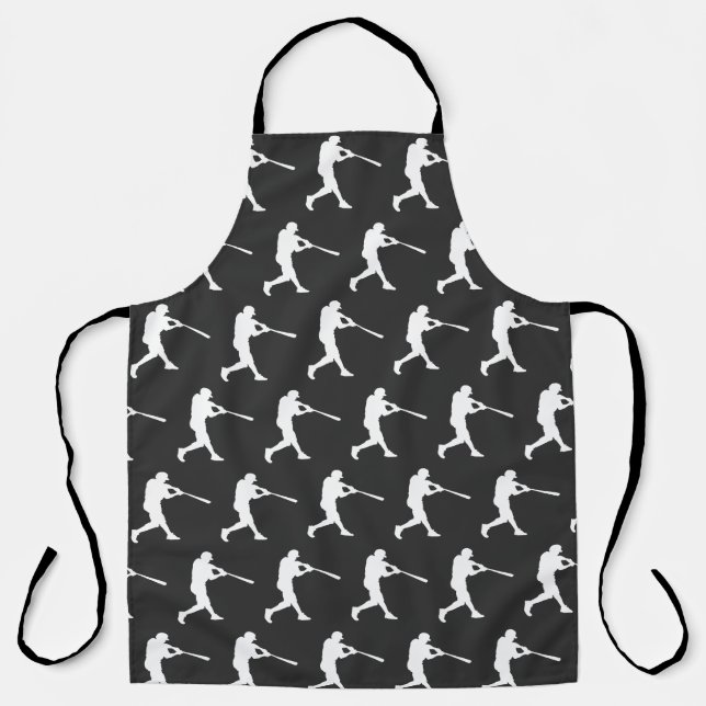 Baseball Sports Batter Custom-Cut Apron (Front)