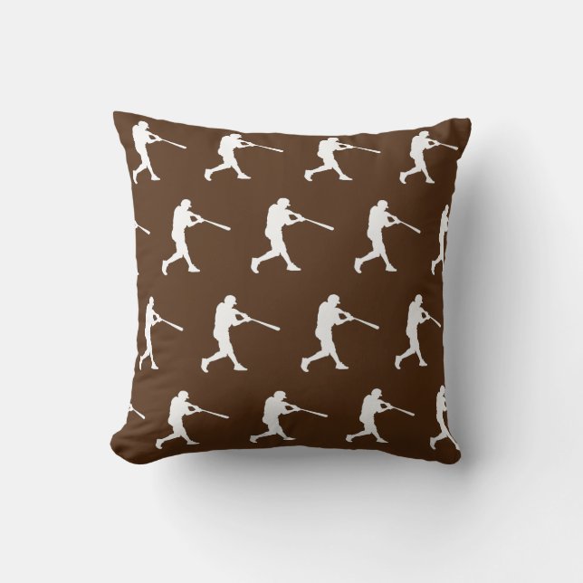Baseball Sports Batter Custom-Cut Cushion (Front)