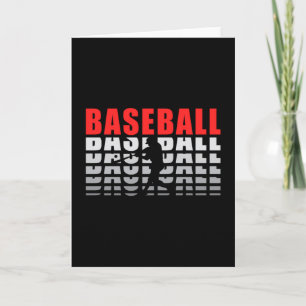 Baseball Sports Catcher Pitcher Bat Funny Gift Card