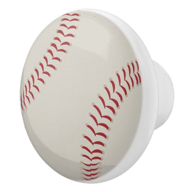 Baseball Sports Ceramic Knob (Right)