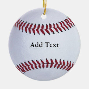 Baseball Sports Ceramic Tree Decoration