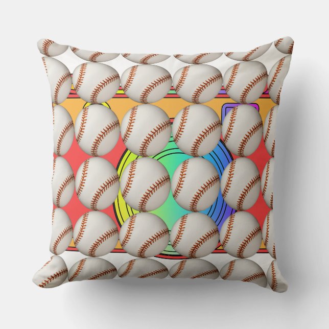 Baseball Sports Fan   Cushion (Front)