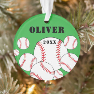 Baseball Sports Kids Keepsake Christmas Ornament