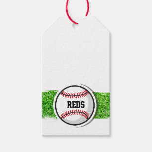 Baseball Sports Kids Team NAME Grass Fun Gift Tags