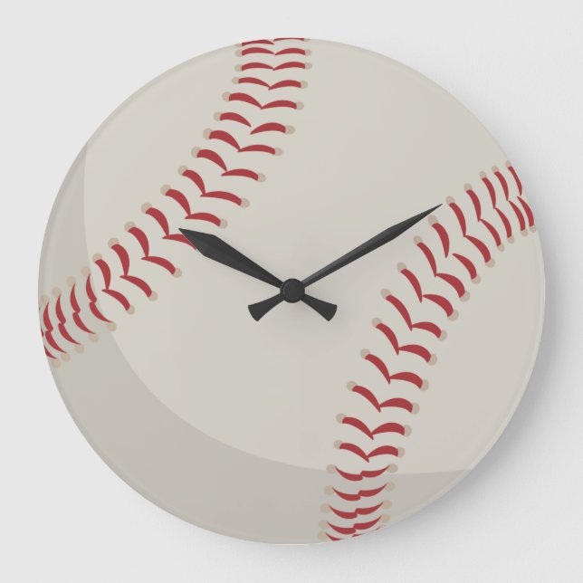 Baseball Sports  Large Clock (Front)