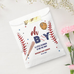 Baseball Sports Little slugger Boy Baby Shower Favour Bags