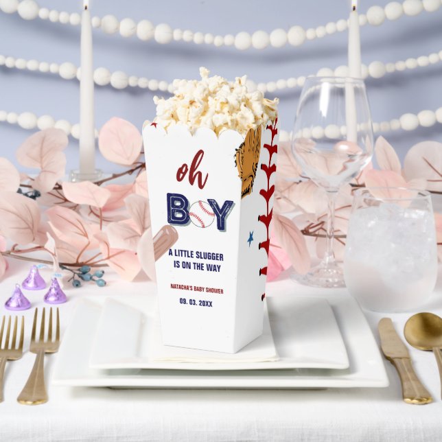 Baseball Sports Little slugger Boy Baby Shower Favour Box (Wedding)
