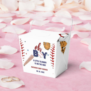 Baseball Sports Little slugger Boy Baby Shower Favour Box