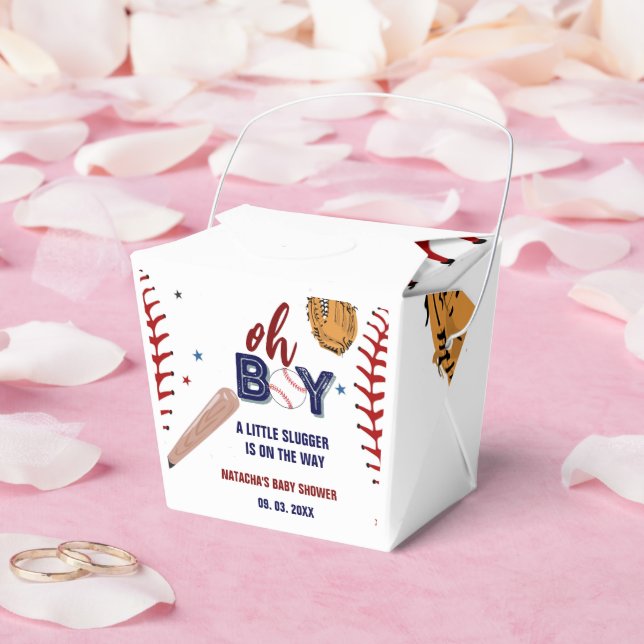 Baseball Sports Little slugger Boy Baby Shower Favour Box (Wedding)