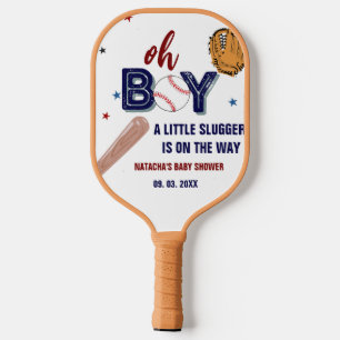 Baseball Sports Little slugger Boy Baby Shower Pickleball Paddle