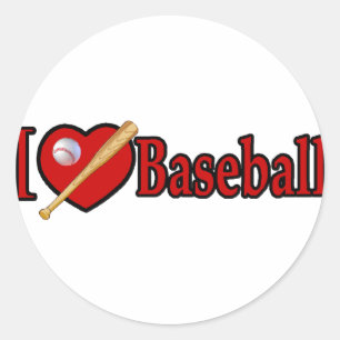 Baseball Sports Lover Gifts Classic Round Sticker