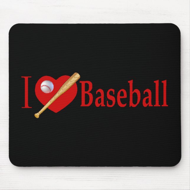 Baseball Sports Lover Gifts Mouse Mat (Front)