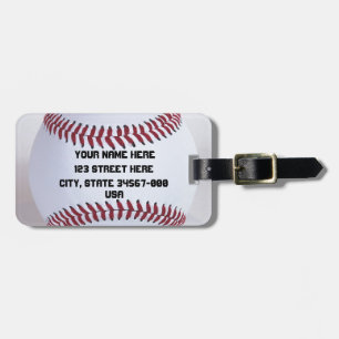 Baseball Sports Luggage Tag