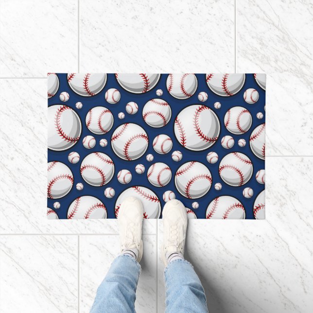 Baseball Sports Pattern Doormat (Indoor)